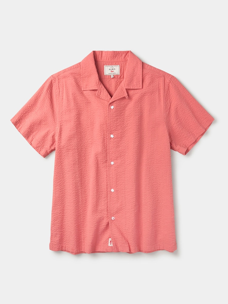 Aubin Brambling Seersucker Short Sleeved Shirt - Image 5 of 5
