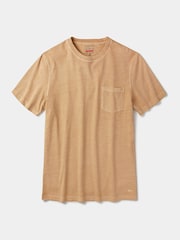 Amarillo - Camiseta con bolsillo teñida en prenda de Aubin Hareby - Imagen 5 de 5