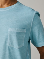 Aubin Hareby Garment Dyed Pocket T-Shirt - Image 4 of 5