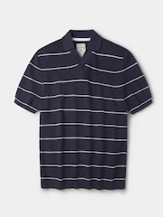 Aubin Blue Alford Textured Polo Shirt - Image 1 of 1