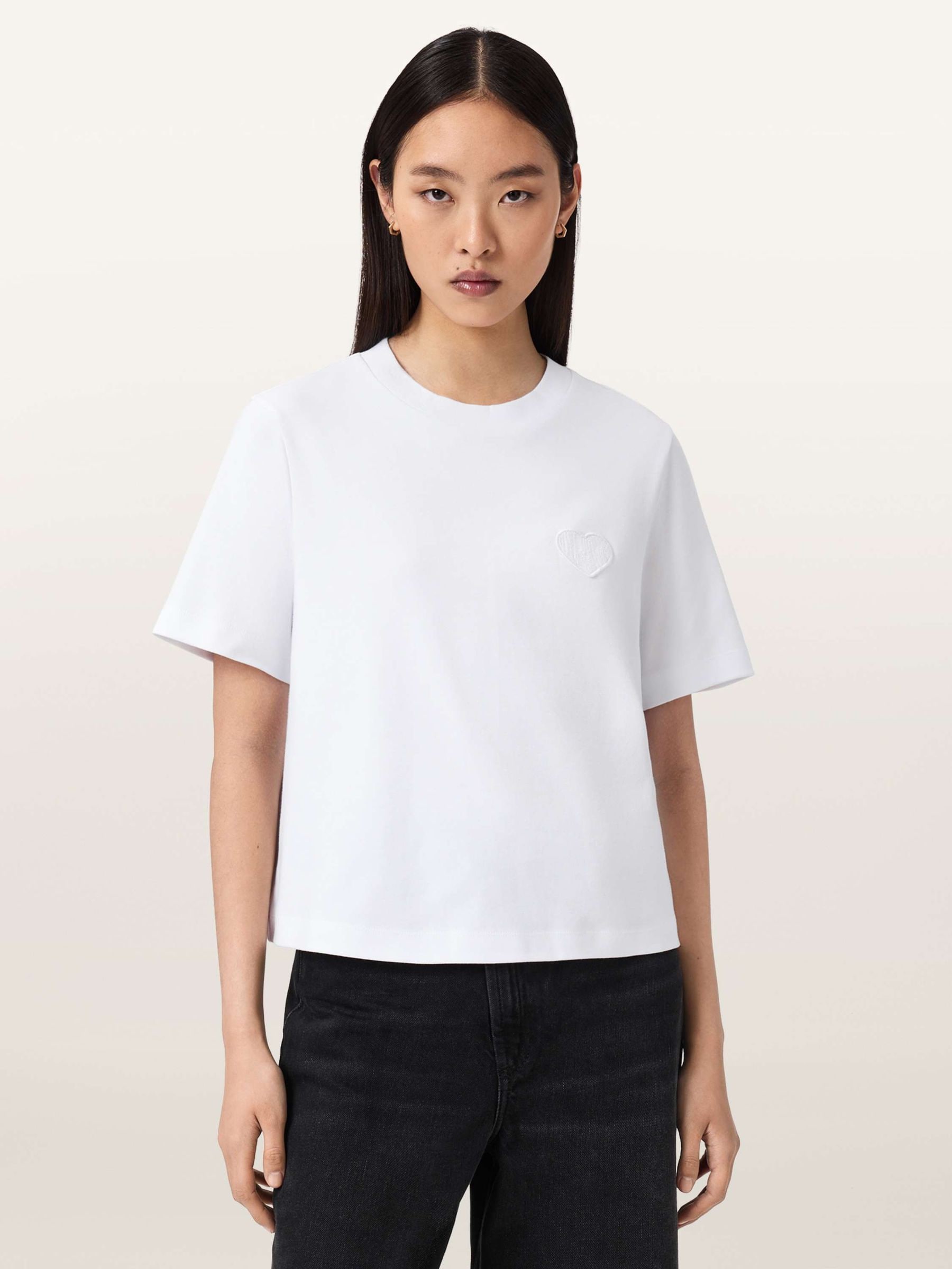 Comprar Branco - AllSaints Lover Lisa Embroidered Heart T-Shirt