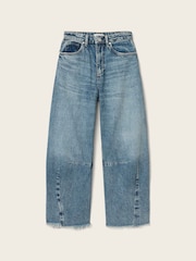 AllSaints Blue Payton Crop Jeans - Image 8 of 8