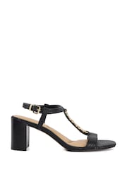 Dune London Black Josina Block Heeled Sandals - Image 2 of 6