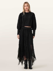 AllSaints Black Vashtie Skirt - Image 2 of 6