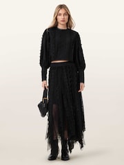AllSaints Black Vashtie Skirt - Image 5 of 6