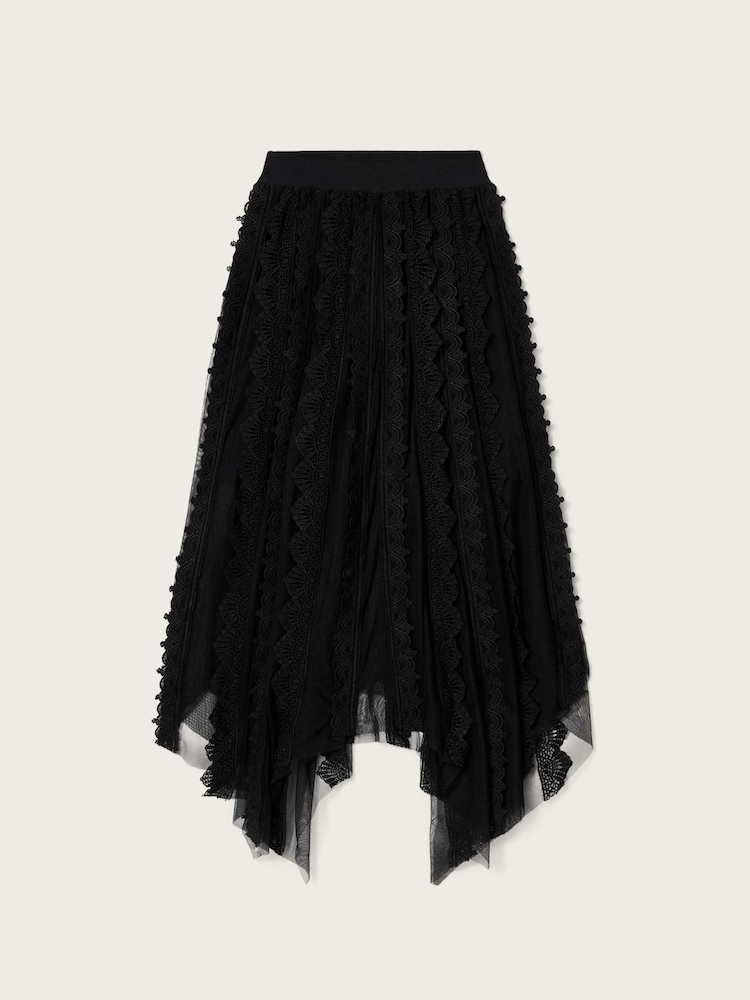 AllSaints Black Vashtie Skirt - Image 6 of 6