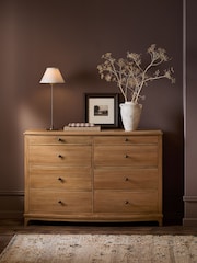 Light Natural Madeline Solid Mango Wood 8 Drawer Chest of Drawers - Image 1 of 12
