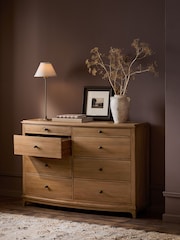 Light Natural Madeline Solid Mango Wood 8 Drawer Chest of Drawers - Image 3 of 12