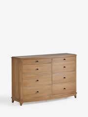 Light Natural Madeline Solid Mango Wood 8 Drawer Chest of Drawers - Image 9 of 12