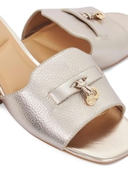 Dune London Metallic Lindo Casual Sandals - Image 2 of 2