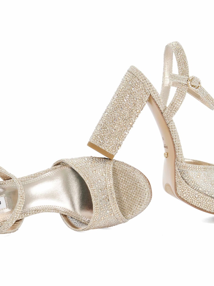 Dune London Metallic Mesmerizing Smart Sandals - Image 6 of 6