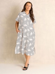 Evans Natural Line Markings Shirt Dress - Image 1 of 6