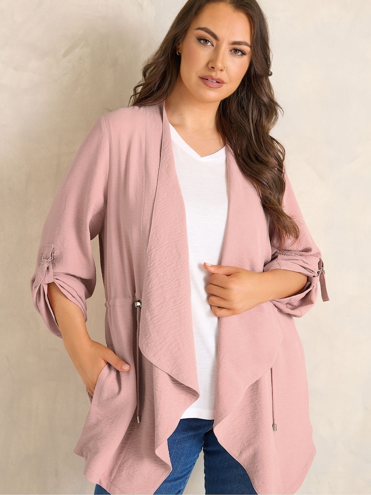 Evans Pink Airflow Waterfall Jacket - Image 1 of 5