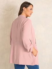Evans Pink Airflow Waterfall Jacket - Image 3 of 5