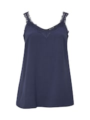 Μπλε - Evans Lace Trim Cami - Εικόνα 5 από 5