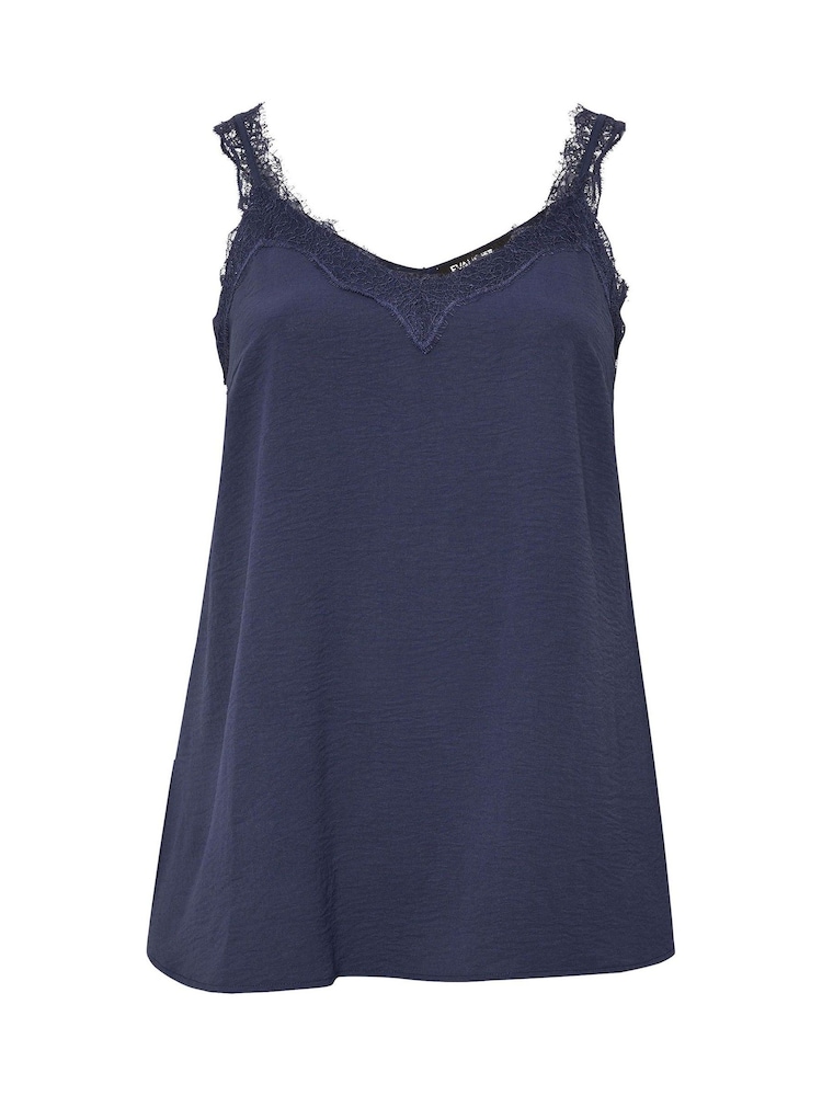 Μπλε - Evans Lace Trim Cami - Εικόνα 5 από 5