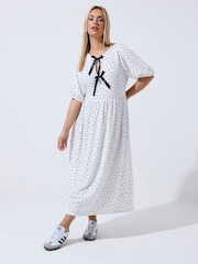 Yours Curve שמלה עם עיטור פפיון, סדרת Limited - תמונה 1 מתוך 5