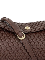 Tünd Qəhvəyi - Dune London Encourage Woven Clutch Çantası - 5şəkildən 5 şəkil