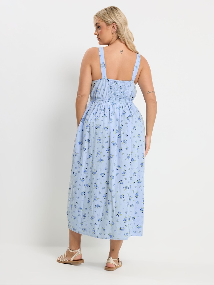 milkmaid maxi dress Floral Lace Cotton Milkmaid Maxi Dress