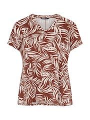 Yours Curve Brown Swing Top - Image 5 of 5