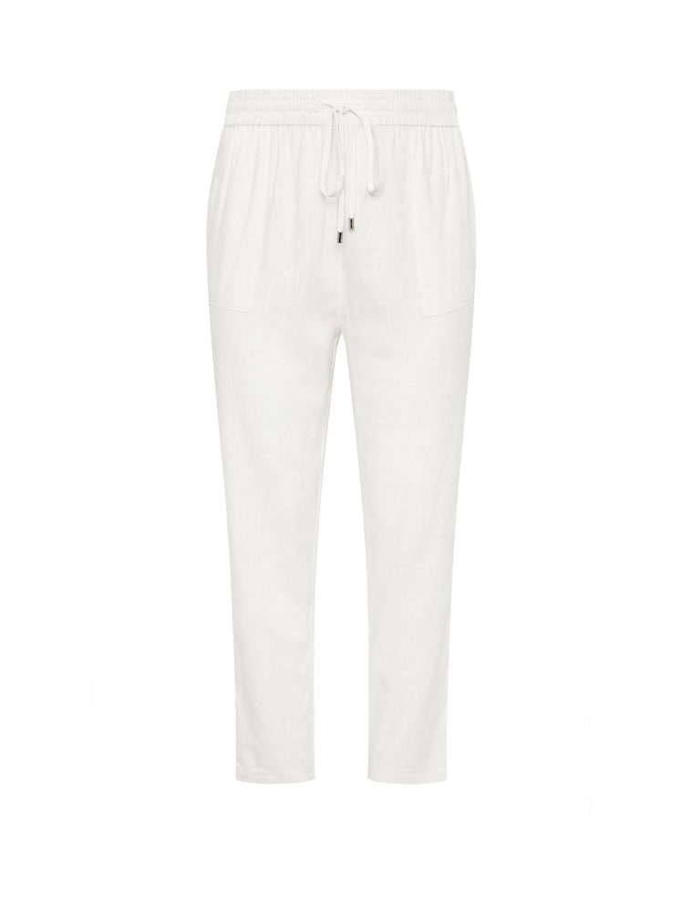 Yours Curve White Joggers With Linen - Image 5 of 5