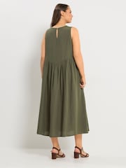 Yours Curve Green Sleeveless Maxi Dress - Image 3 of 5