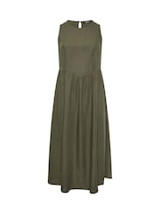 Yours Curve Green Sleeveless Maxi Dress - Image 5 of 5