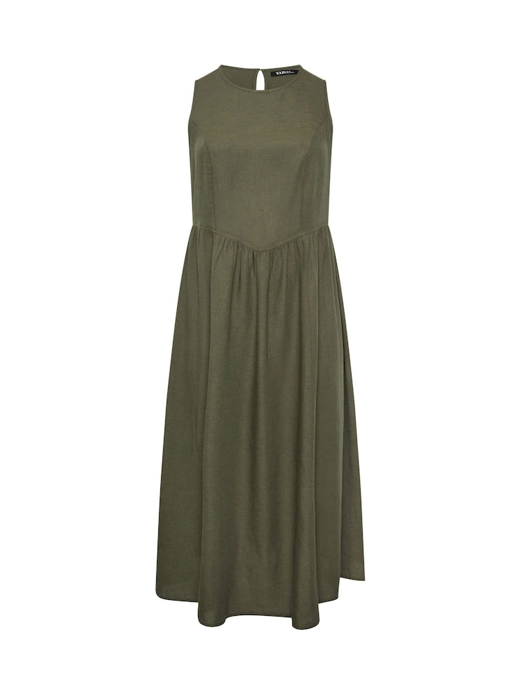 Yours Curve Green Sleeveless Maxi Dress - Image 5 of 5