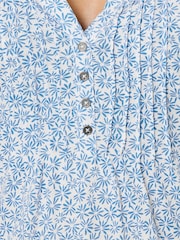 Albastru - M&Co Short Sleeve Henley Top - Imaginea 4 din 5