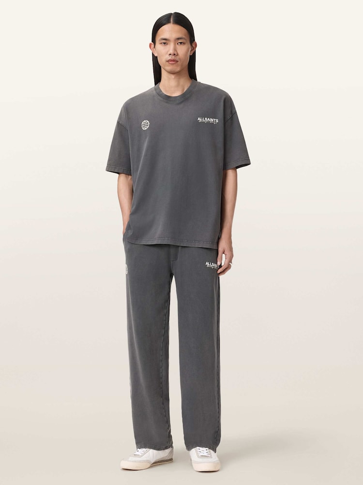 AllSaints Black Emblem Sweatshirt Trousers - Image 2 of 7