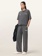 AllSaints Black Emblem Sweatshirt Trousers - Image 4 of 7