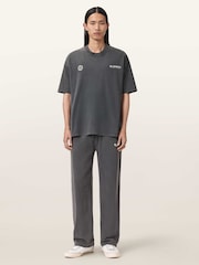 AllSaints Black Emblem Short Sleeve Crew Neck T-Shirt - Image 2 of 6