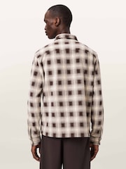 AllSaints Brown Krater Long Sleeve Shirt - Image 6 of 7