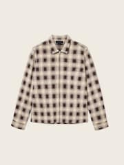 AllSaints Brown Krater Long Sleeve Shirt - Image 7 of 7