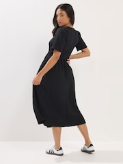 PixieGirl Black Textured Midi Dress - Image 2 of 5