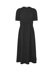 PixieGirl Black Textured Midi Dress - Image 5 of 5