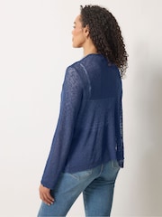 M&Co Blue Popcorn Cardigan - Image 3 of 5