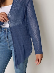 M&Co Blue Popcorn Cardigan - Image 4 of 5