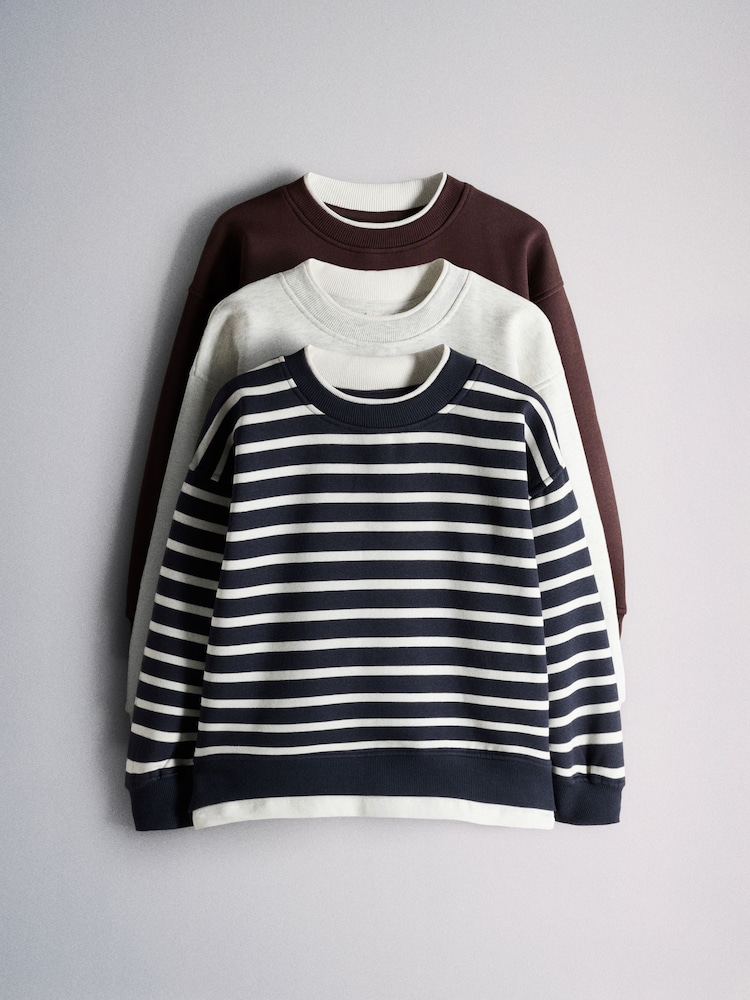 The Set 3 Pack Mock Layer Sweatshirts - Larawan 1 ng 10 The Set 3 Pack Mock Layer Sweatshirts - Larawan 1 ng 10