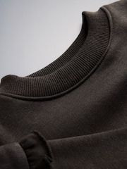 The Set 3 Pack Frill Sleeve Crew Sweatshirts Chocolate Brown/Mid Brown/Cream - Image 12 of 13