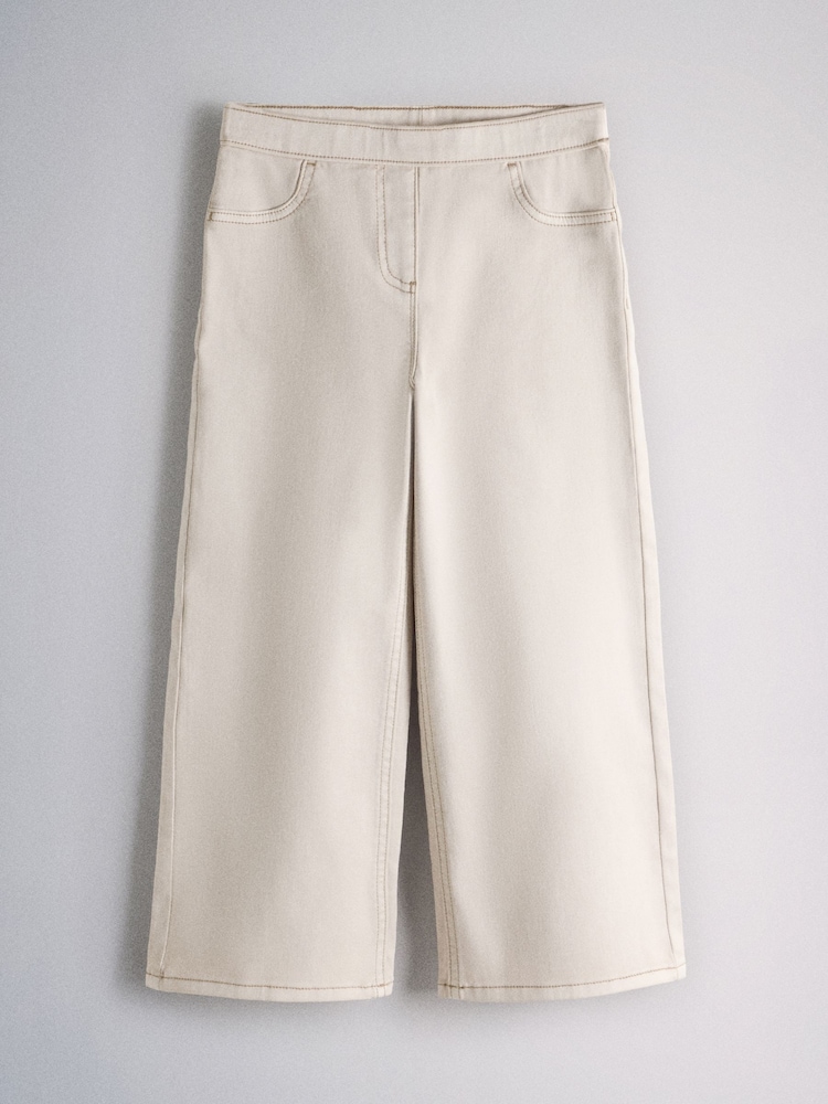 The Set Wide Leg Pull On Jeggings 3 Pack Purple/Lilac/Cream - Image 2 of 6 The Set Wide Leg Pull On Jeggings 3 Pack Purple/Lilac/Cream - Image 2 of 6
