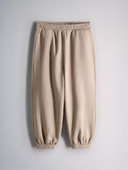 The Set Hoody Collared Button Sweatshirt Crew Wide Leg and Balloon leg Joggers 6 Piece Set Chocolate Brown/Mid Brown/Cream - Image 10 of 12