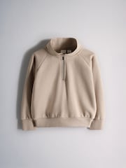 The Set Hoody Collared Button Sweatshirt Crew Wide Leg and Balloon leg Joggers 6 Piece Set Chocolate Brown/Mid Brown/Cream - Image 9 of 12