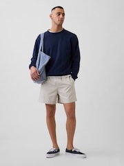 Gap Grey 5.5 inch Linen-Blend Relaxed Shorts - Image 4 of 5
