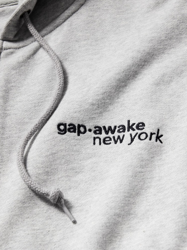 Gap x Awake NY Grey Heavyweight Oversized Logo Zip Hoodie - Image 5 of 5 Gap x Awake NY Grey Heavyweight Oversized Logo Zip Hoodie - Image 5 of 5