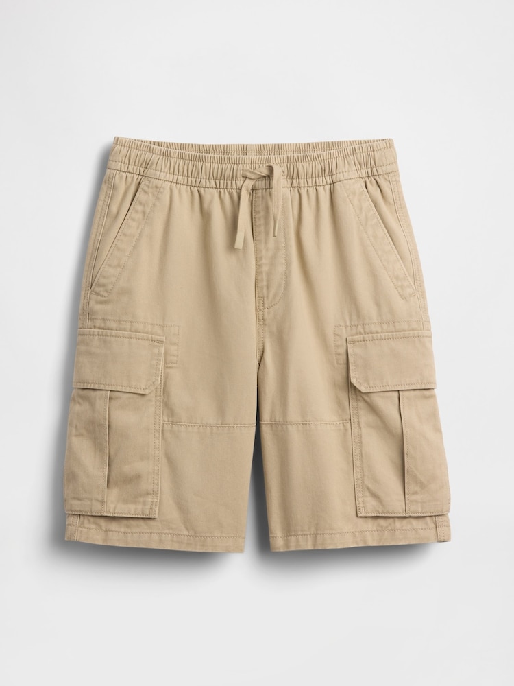 Gap Beige Relaxed Easy Cargo Shorts (4-13yrs) - Image 1 of 2