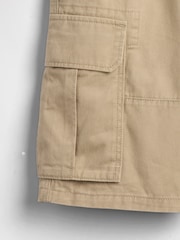 Gap Beige Relaxed Easy Cargo Shorts (4-13yrs) - Image 2 of 2