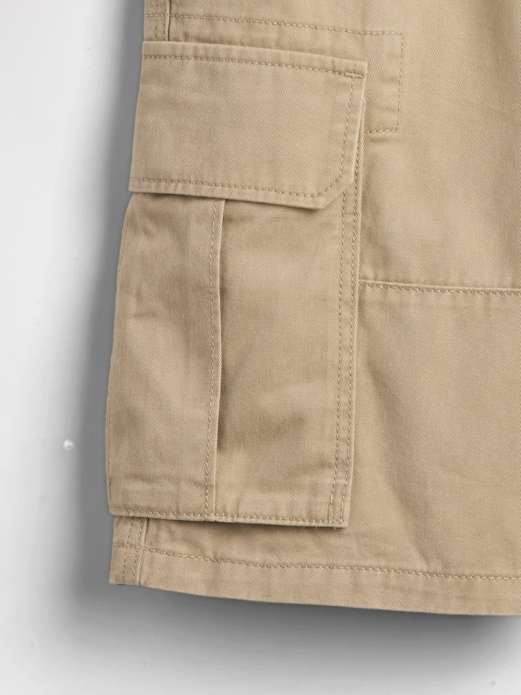Gap Beige Relaxed Easy Cargo Shorts (4-13yrs) - Image 2 of 2