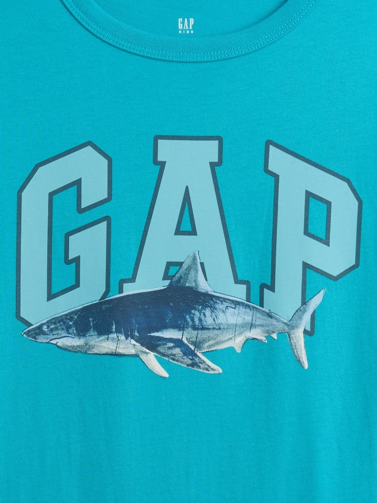 Gap Blue Graphic T-Shirt (4-13yrs) - Image 3 of 3 Gap Blue Graphic T-Shirt (4-13yrs) - Image 3 of 3