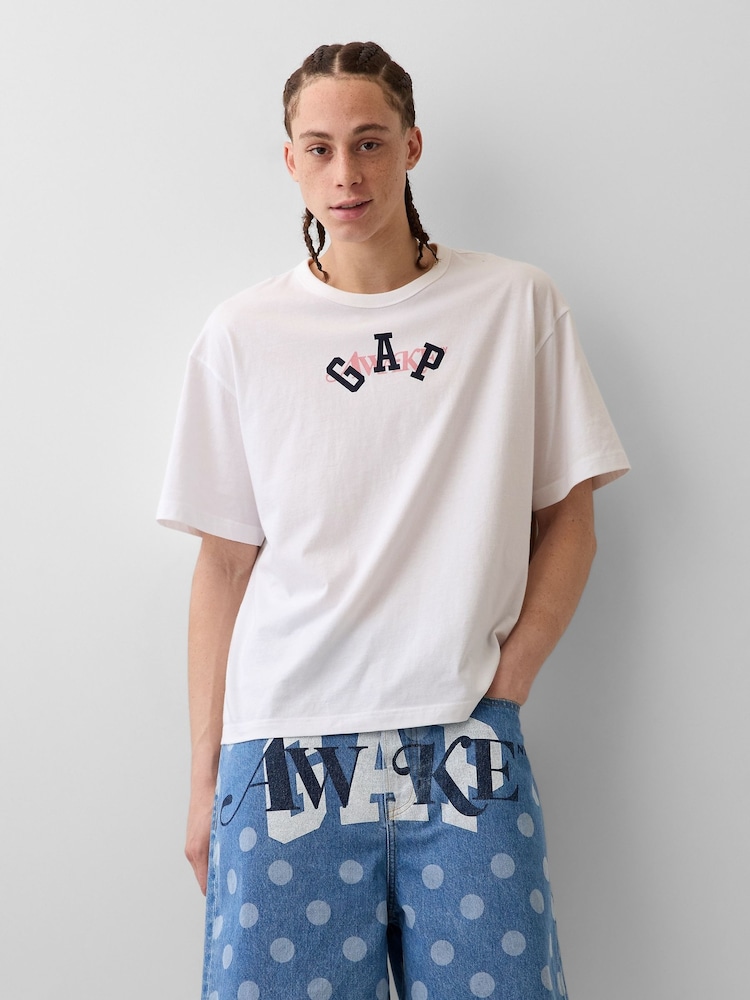 Gap x Awake NY White Relaxed Logo T-Shirt - Image 1 of 6